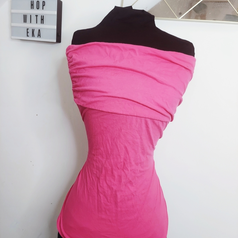 Pink sleeveless top